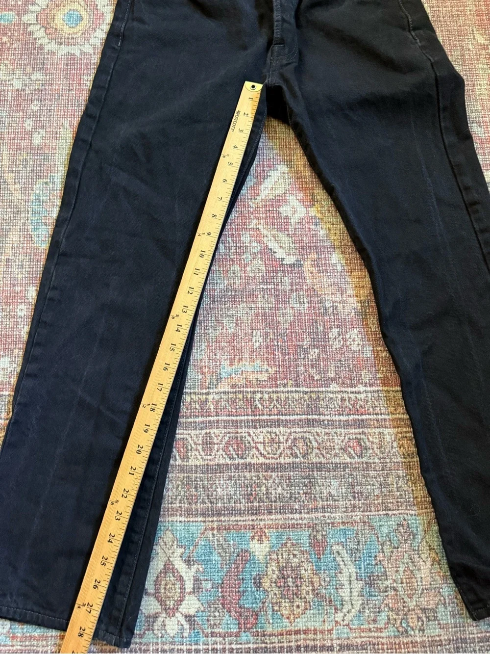 Levi’s Men's 501 Black Straight-Leg Jeans 31 x 30 100% Cotton